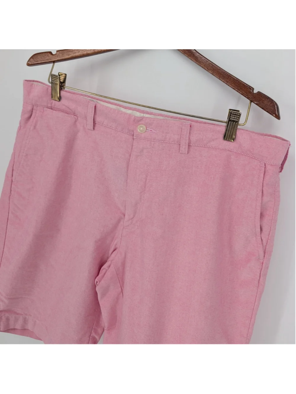 Polo Ralph Lauren Pink Oxford Chino Shorts Mens 36 10.75